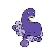 cartoon halloween ghost in bottle N13