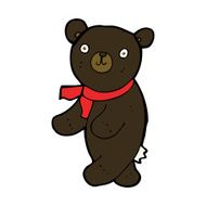 cute cartoon black teddy bear N8
