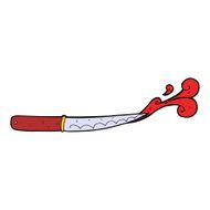 cartoon kitchen knife cutting N4