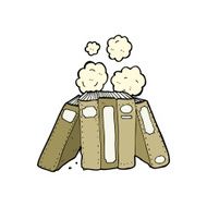 cartoon old books N13