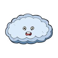 cartoon decorative cloud N24