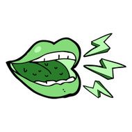 cartoon smiling halloween mouth N6