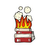 cartoon old books N14
