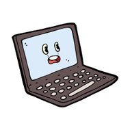 Cartoon Laptop Computer N20