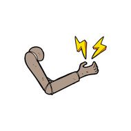 cartoon prosthetic arm N8