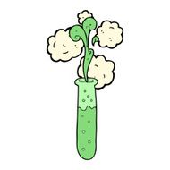 cartoon science test tube N8
