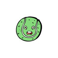 Cartoon Tennis Ball N25