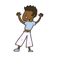Cartoon Man Panicking N50