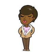 cartoon cool relaxed woman N8