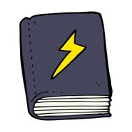 cartoon magic spell book N31