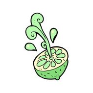 cartoon fresh lime N6