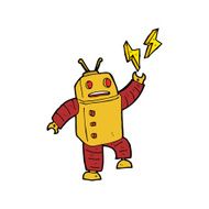 Cartoon Robot N226
