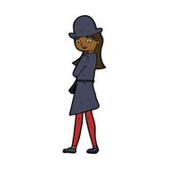 Cartoon Female Spy N28