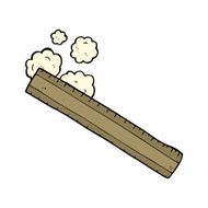 cartoon wooden ruler N14