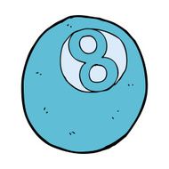cartoon pool ball N6