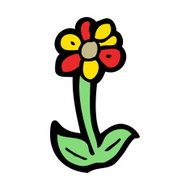 cartoon flower symbol N18