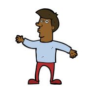 cartoon worried man N81