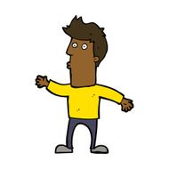 cartoon surprised man N110