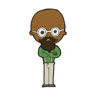 cartoon annoyed old man N50