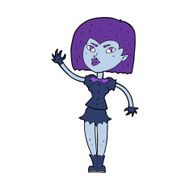 cartoon pretty vampire girl N23