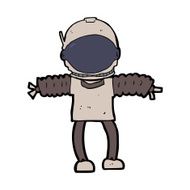 Cartoon Astronaut N107