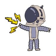 Cartoon Astronaut N108