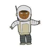 Cartoon Astronaut N109