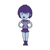 cartoon pretty vampire girl N24