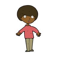 cartoon surprised man N115