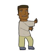 cartoon man gesturing N26