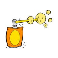 cartoon aerosol spray can N15