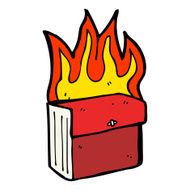 cartoon burning business files N7