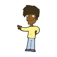 Cartoon Man Pointing N166