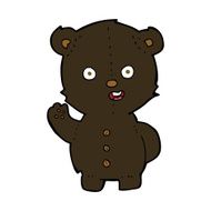 cute cartoon black bear N56