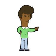 Cartoon Man Pointing N167