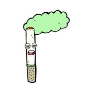 cartoon happy cigarette N7