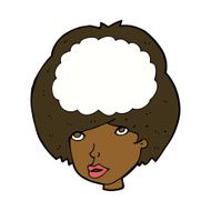 cartoon empty headed woman N7