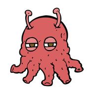 Cartoon Alien Face N16