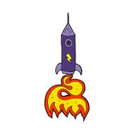 Cartoon Space Rocket N46