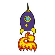 Cartoon Spaceship N41