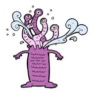 Cartoon monster N100