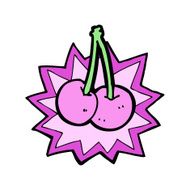 cartoon cherries symbol N4