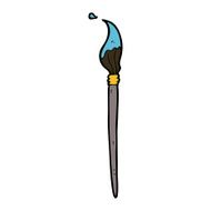 cartoon artist's brush N24