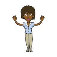 cartoon woman stressing out N17