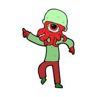 cartoon alien man dancing N8