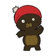 cute cartoon black bear N58