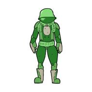 Cartoon Astronaut N110