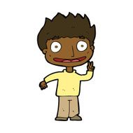 cartoon happy boy N194