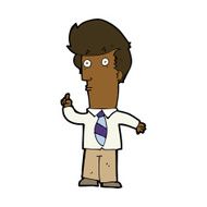 cartoon man with question N17