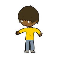 cartoon confused boy N13